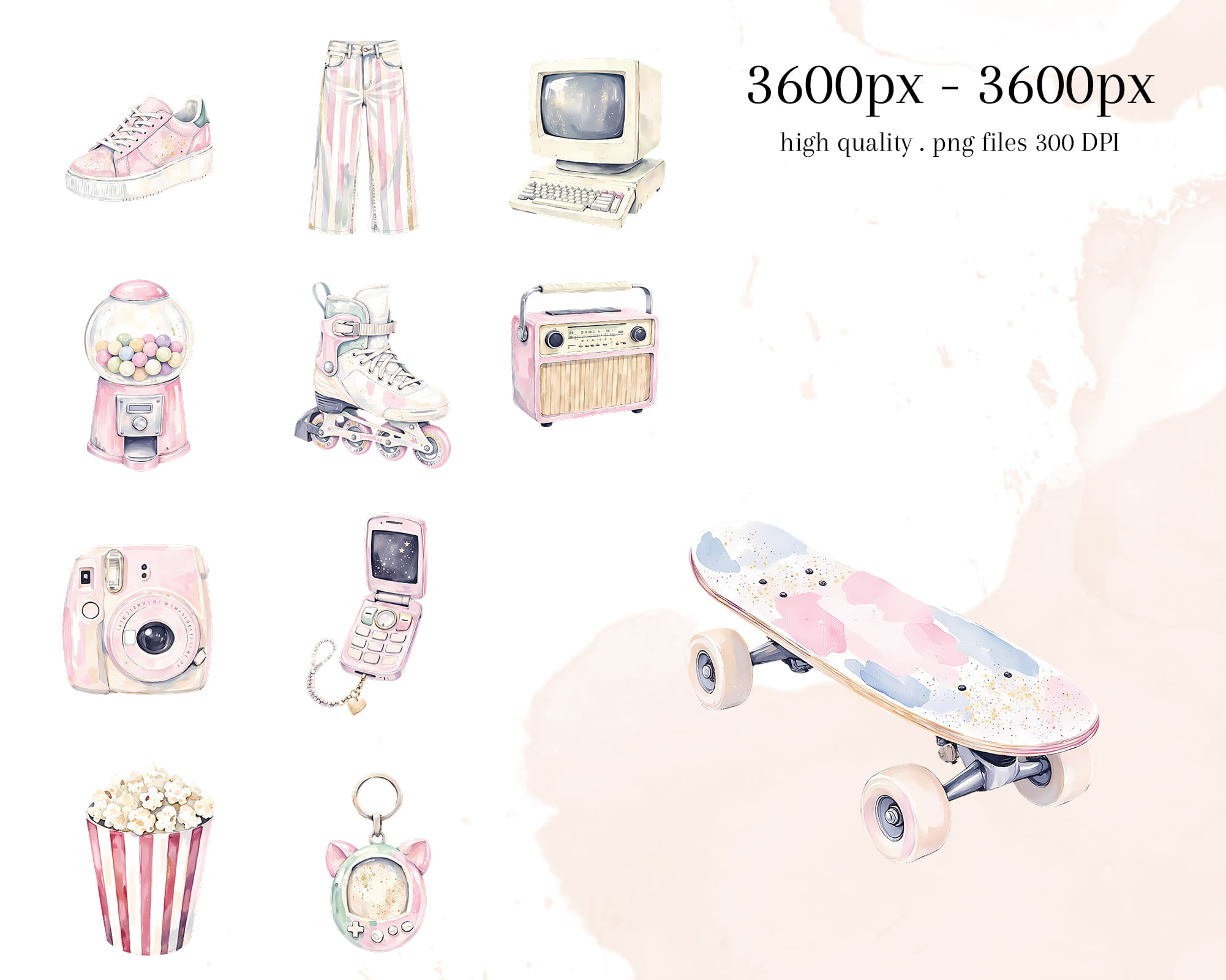 Retro Vibes Clipart Retro Vibes Clipart - Image 3