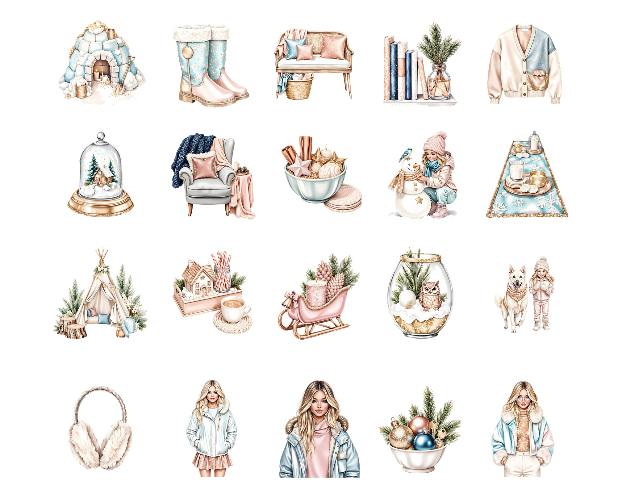 Cozy Winter Days Clipart Cozy Winter Days Clipart - Image 2