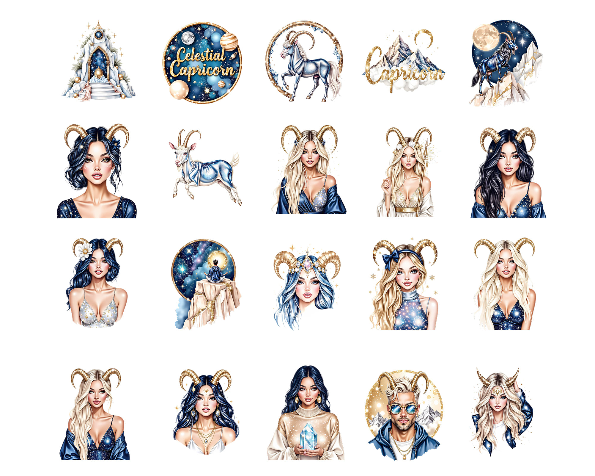 Capricorn Zodiac Clipart Capricorn Zodiac Clipart - Image 2