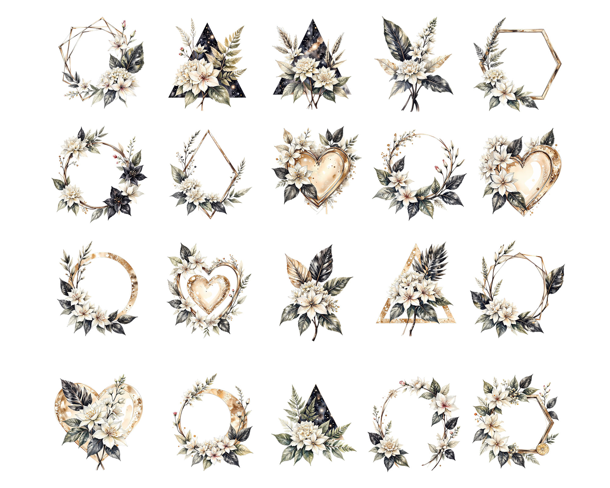 Sacred Geometric Floral Frames PNG Sacred Geometric Floral Frames PNG - Image 2
