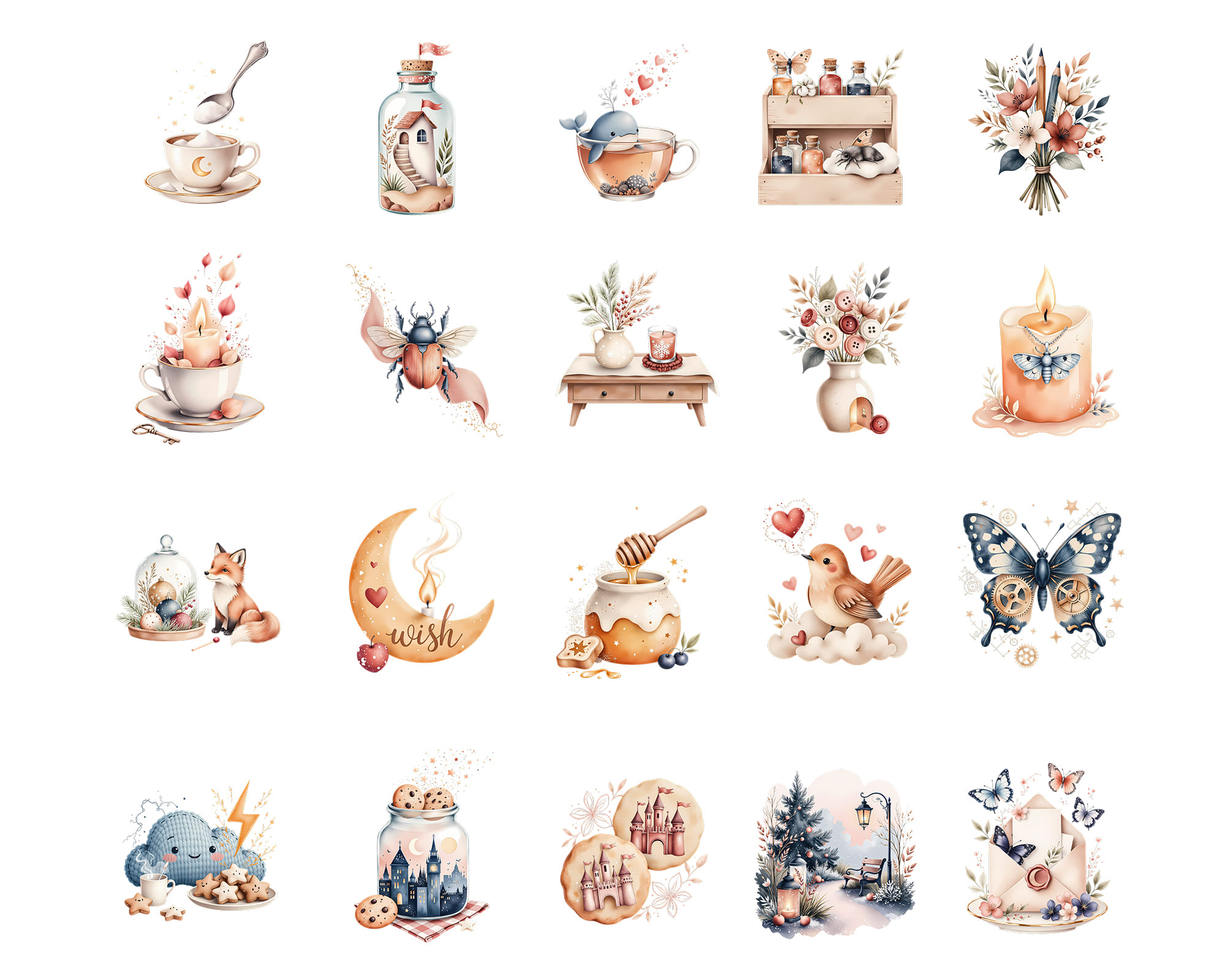 Whimsical Fantasy World Clipart Whimsical Fantasy World Clipart - Image 2