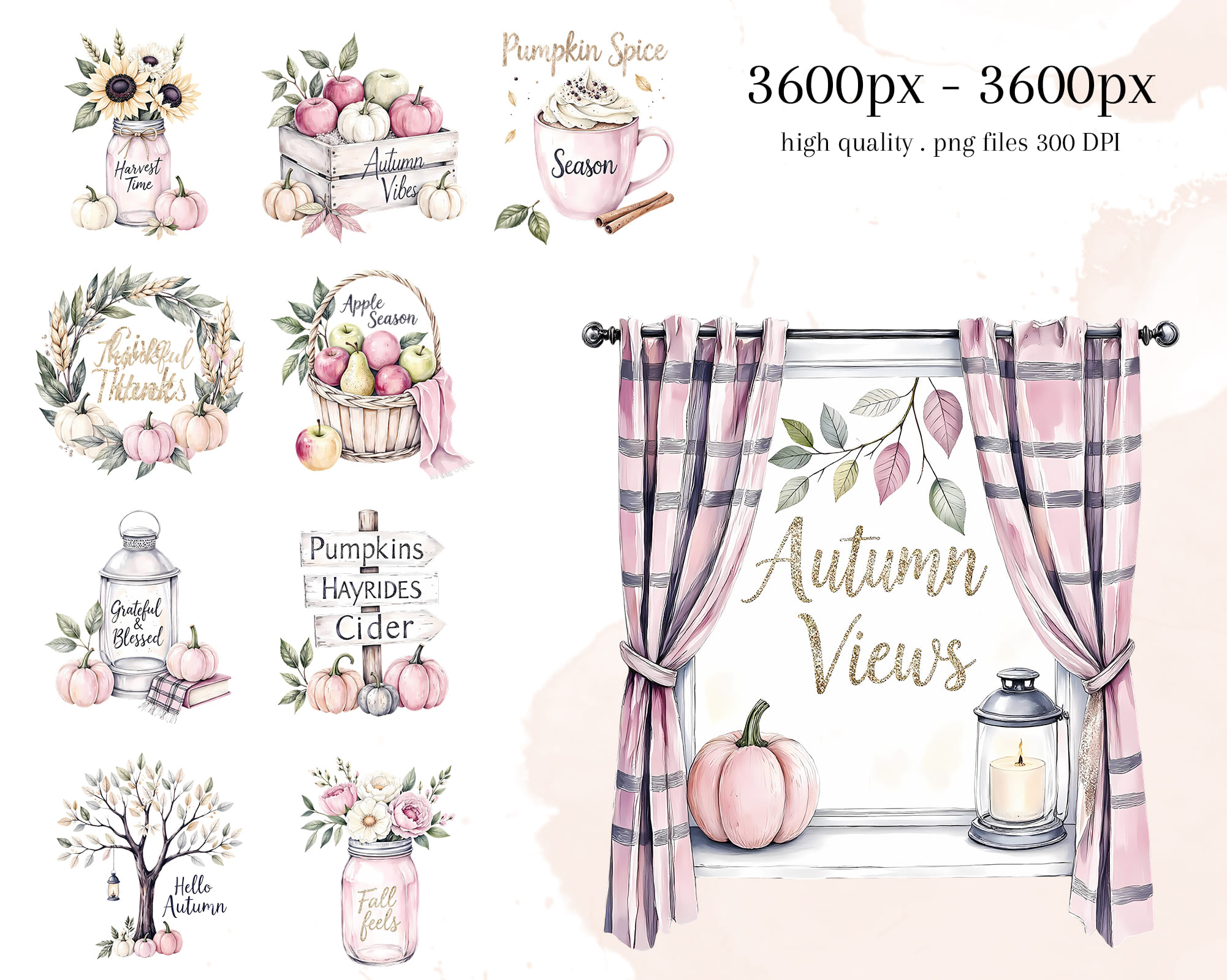 Autumn Vibes Clipart Autumn Vibes Clipart - Image 3