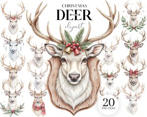 Christmas Deer Clipart