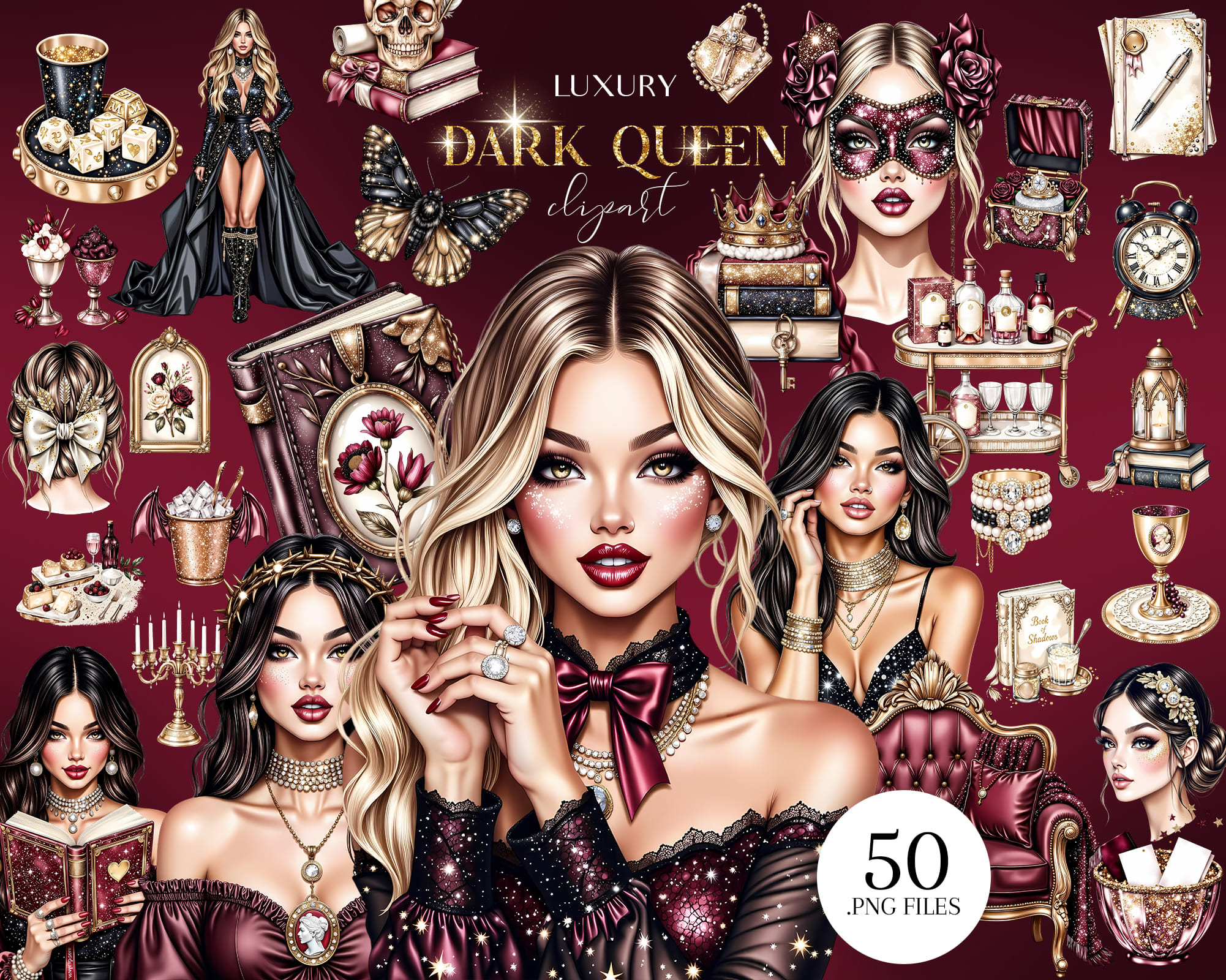 Luxury Dark Queen Clipart Luxury Dark Queen Clipart