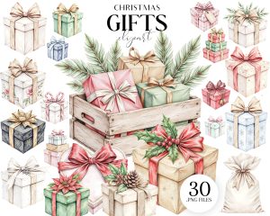 Christmas Gifts Clipart