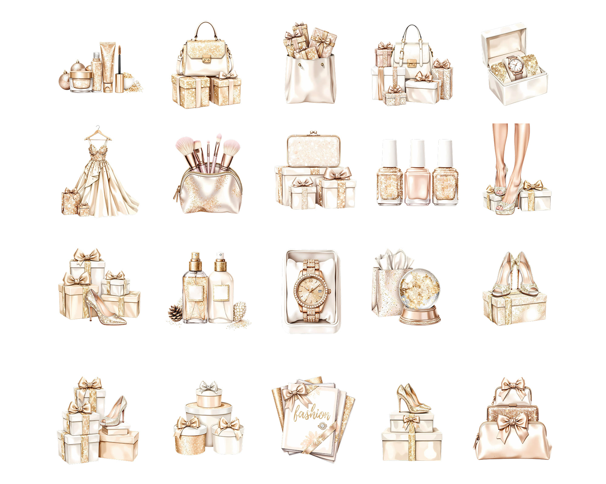 Luxury Gold Christmas Clipart Luxury Gold Christmas Clipart - Image 3