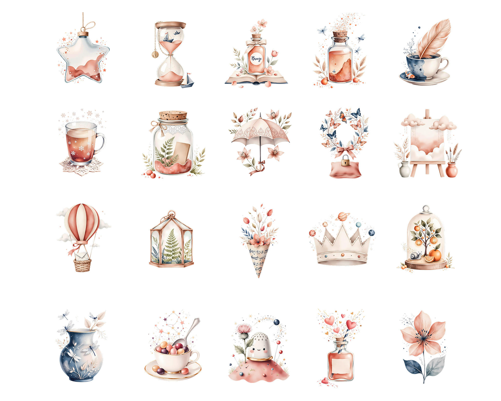 Whimsical Fantasy World Clipart Whimsical Fantasy World Clipart - Image 3