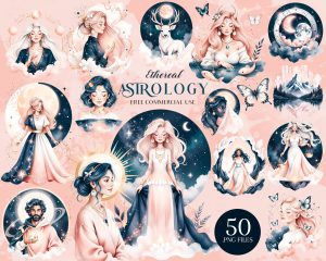 Ethereal Astrology Clipart