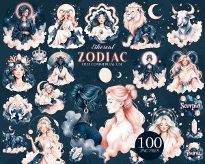 Ethereal Zodiac Clipart