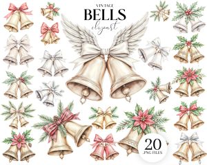 Vintage Bells Clipart