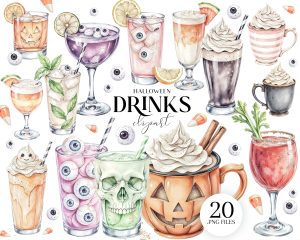 Halloween Drinks Clipart
