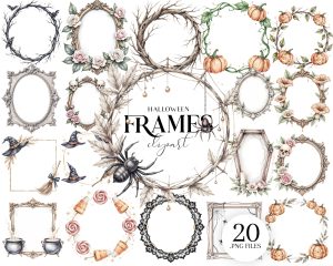Halloween Frames Clipart