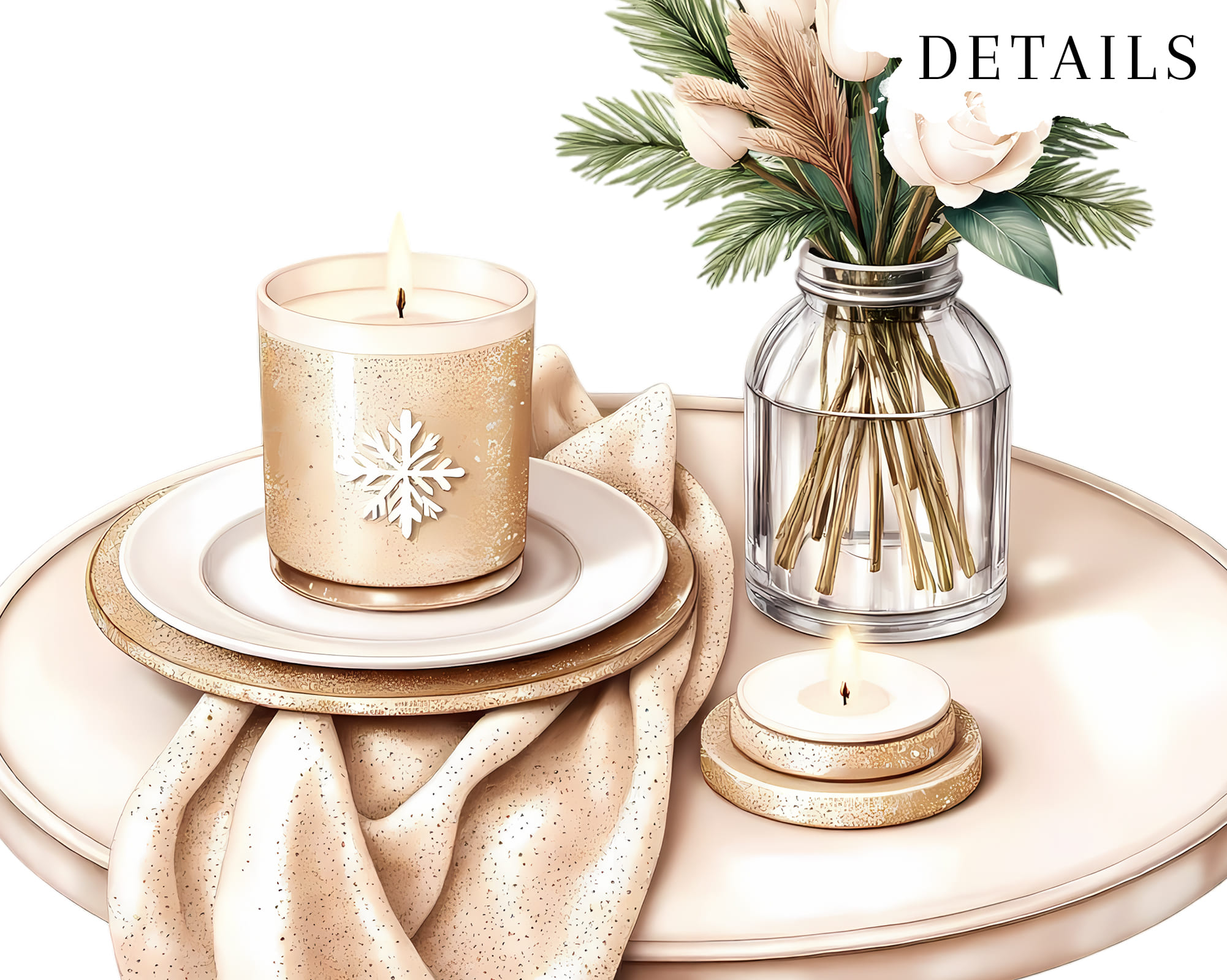 Soft Pastel Winter Home Clipart Soft Pastel Winter Home Clipart - Image 10