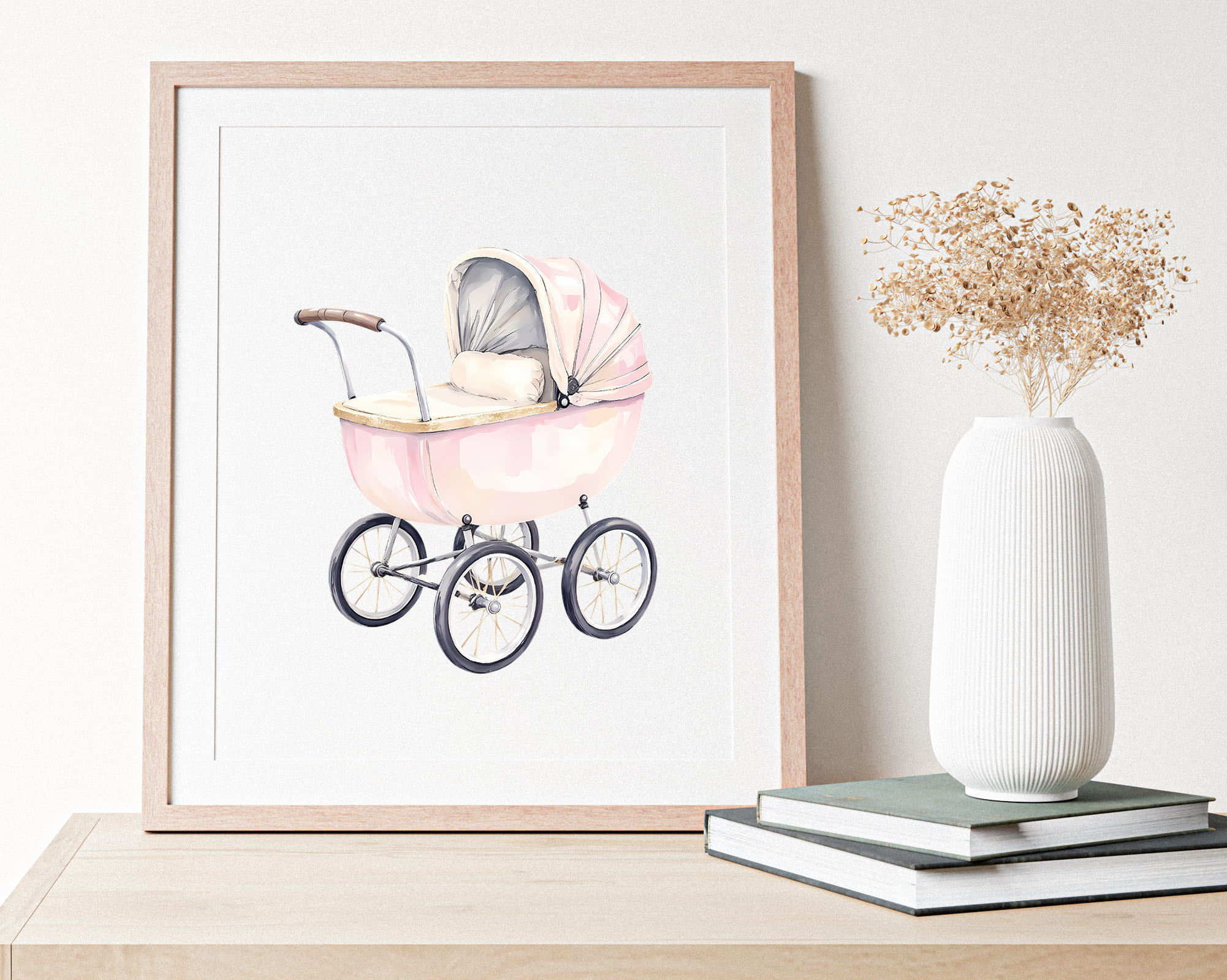 Watercolor It’s a Girl Clipart Set Watercolor It’s a Girl Clipart Set - Image 8