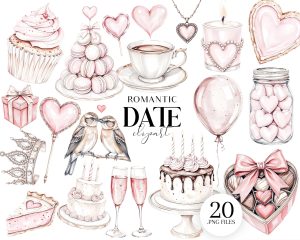 Romantic Date Clipart
