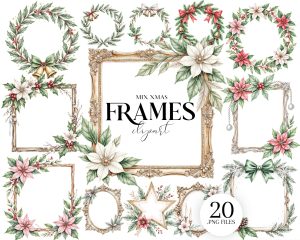 Christmas Frames Clipart