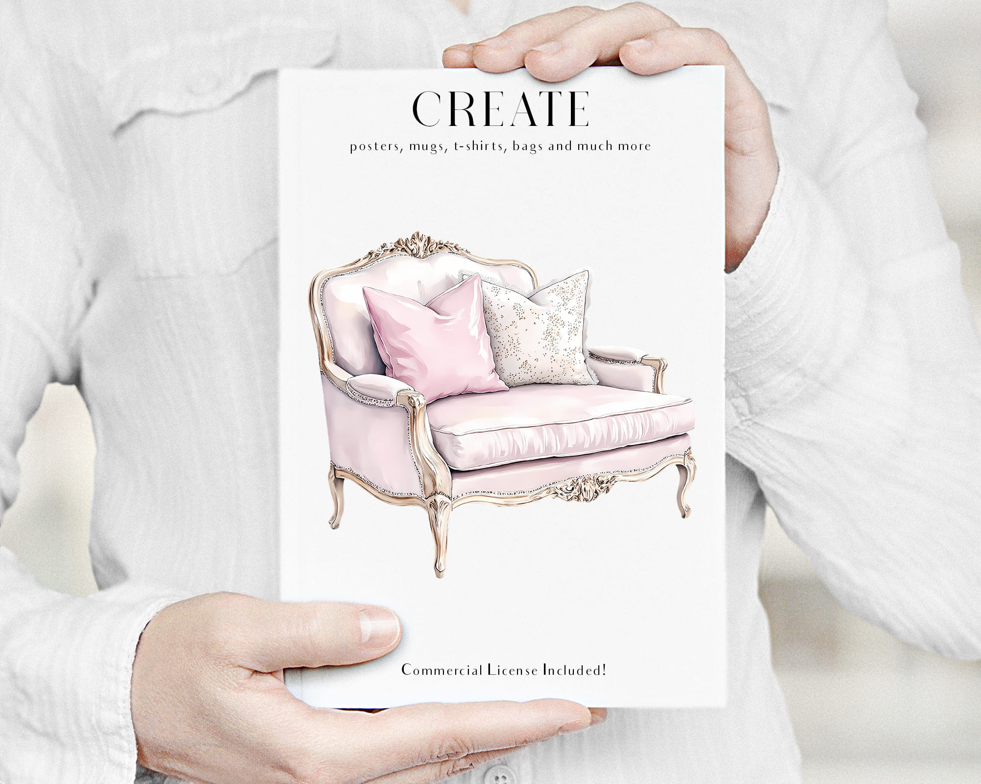 Vintage Bedroom Clipart Vintage Bedroom Clipart - Image 7