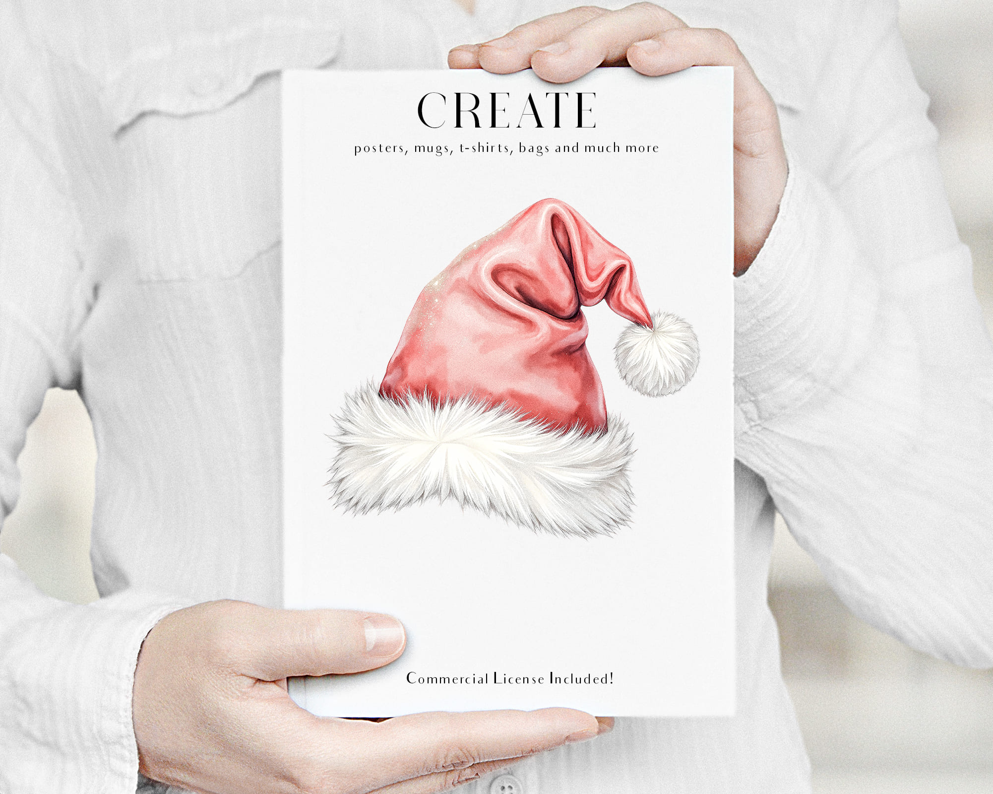 Watercolor Vintage Christmas Clipart Set Watercolor Vintage Christmas Clipart Set - Image 7