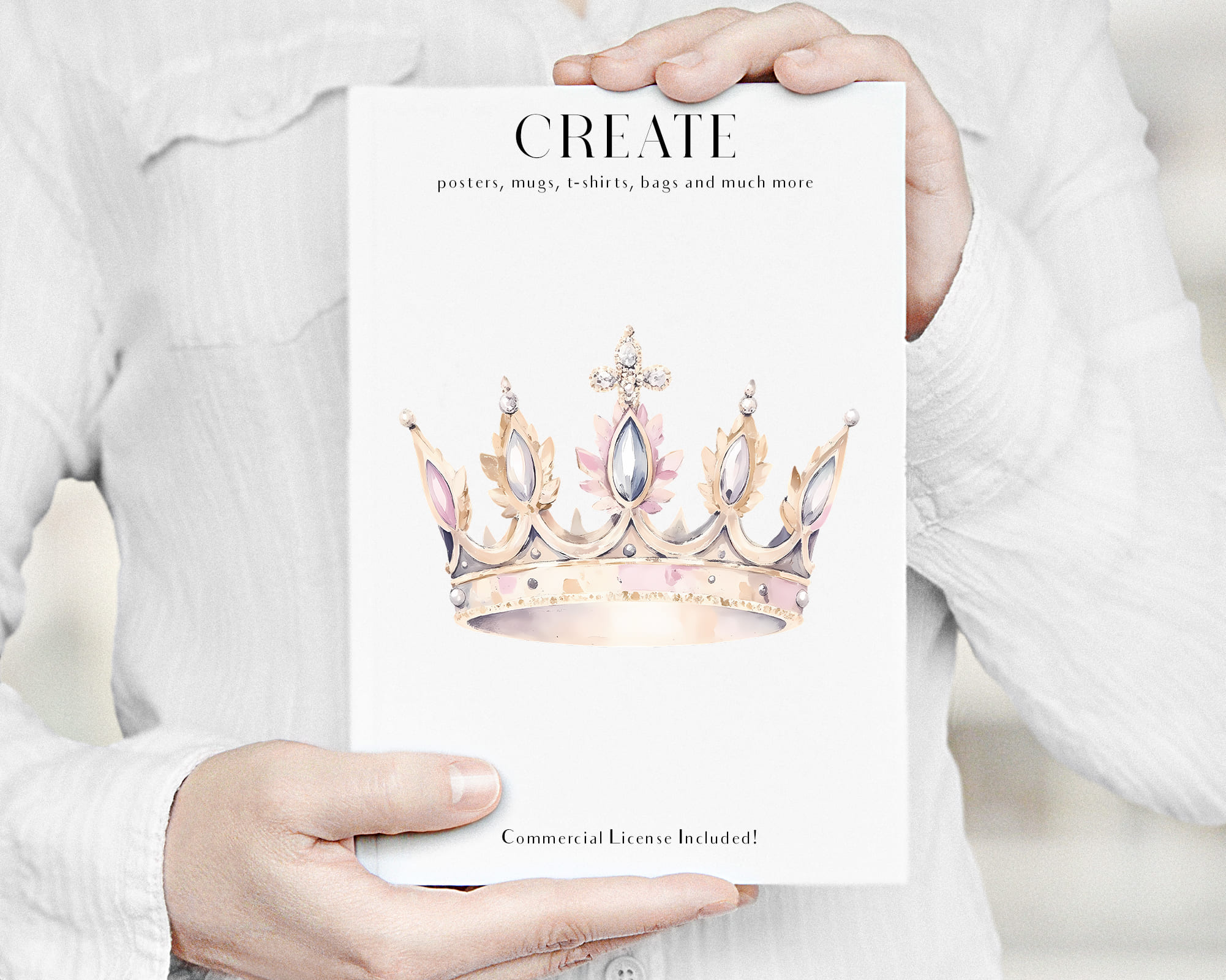 Watercolor It’s a Girl Clipart Set Watercolor It’s a Girl Clipart Set - Image 7