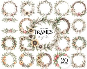 Autumn Frames Clipart