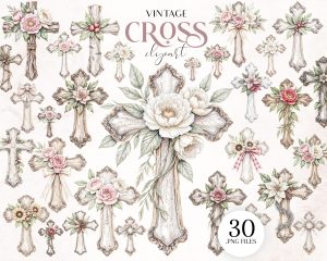 Vintage Cross Clipart