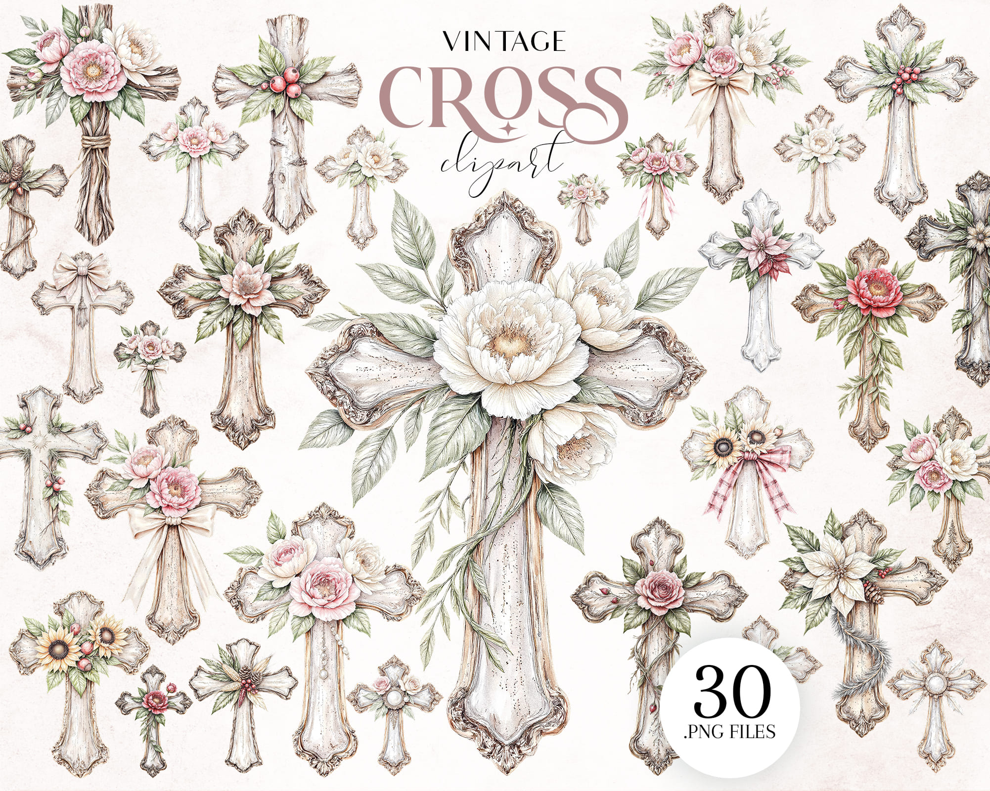 Vintage Cross Clipart Vintage Cross Clipart