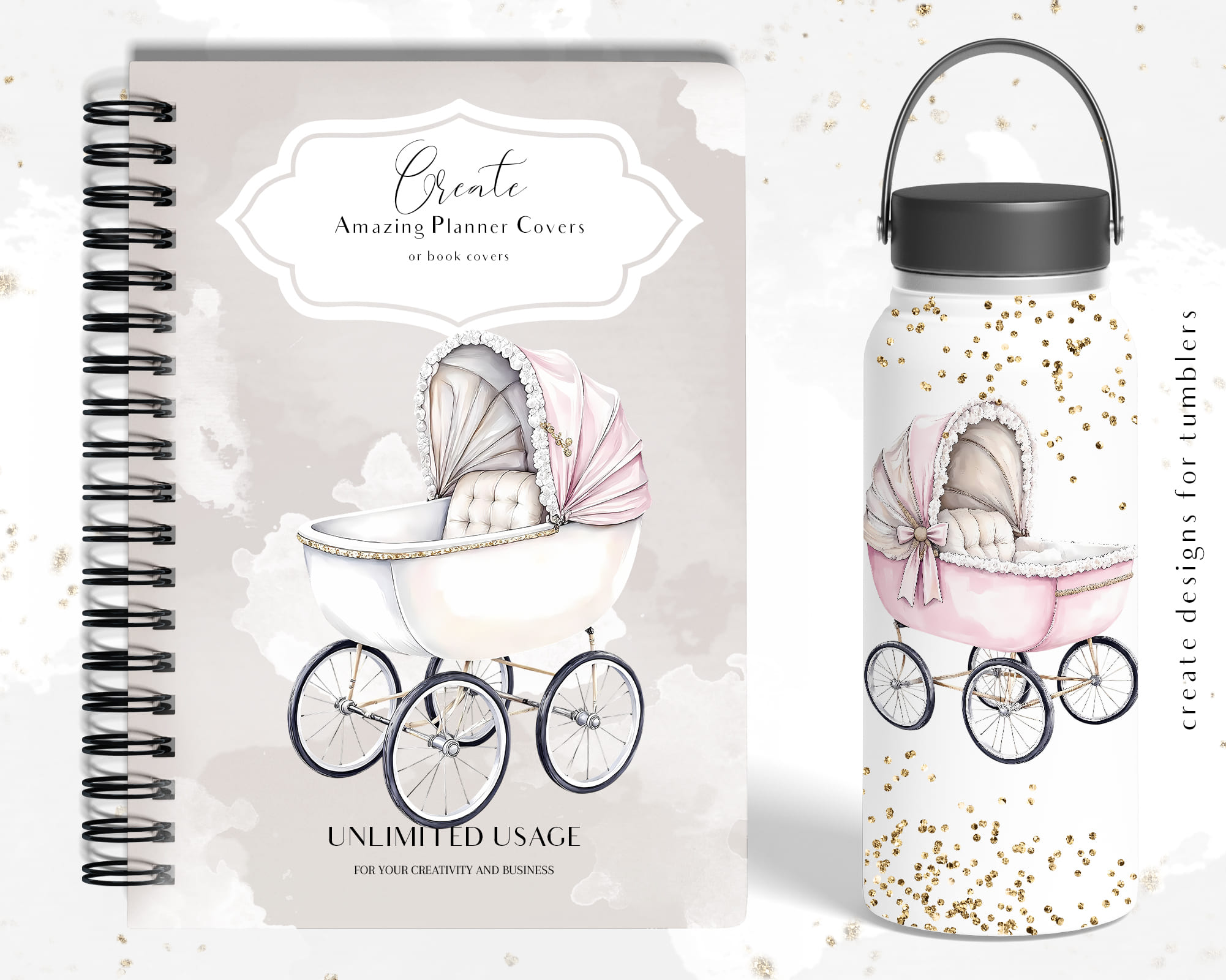 Vintage Bedroom Clipart Vintage Bedroom Clipart - Image 5