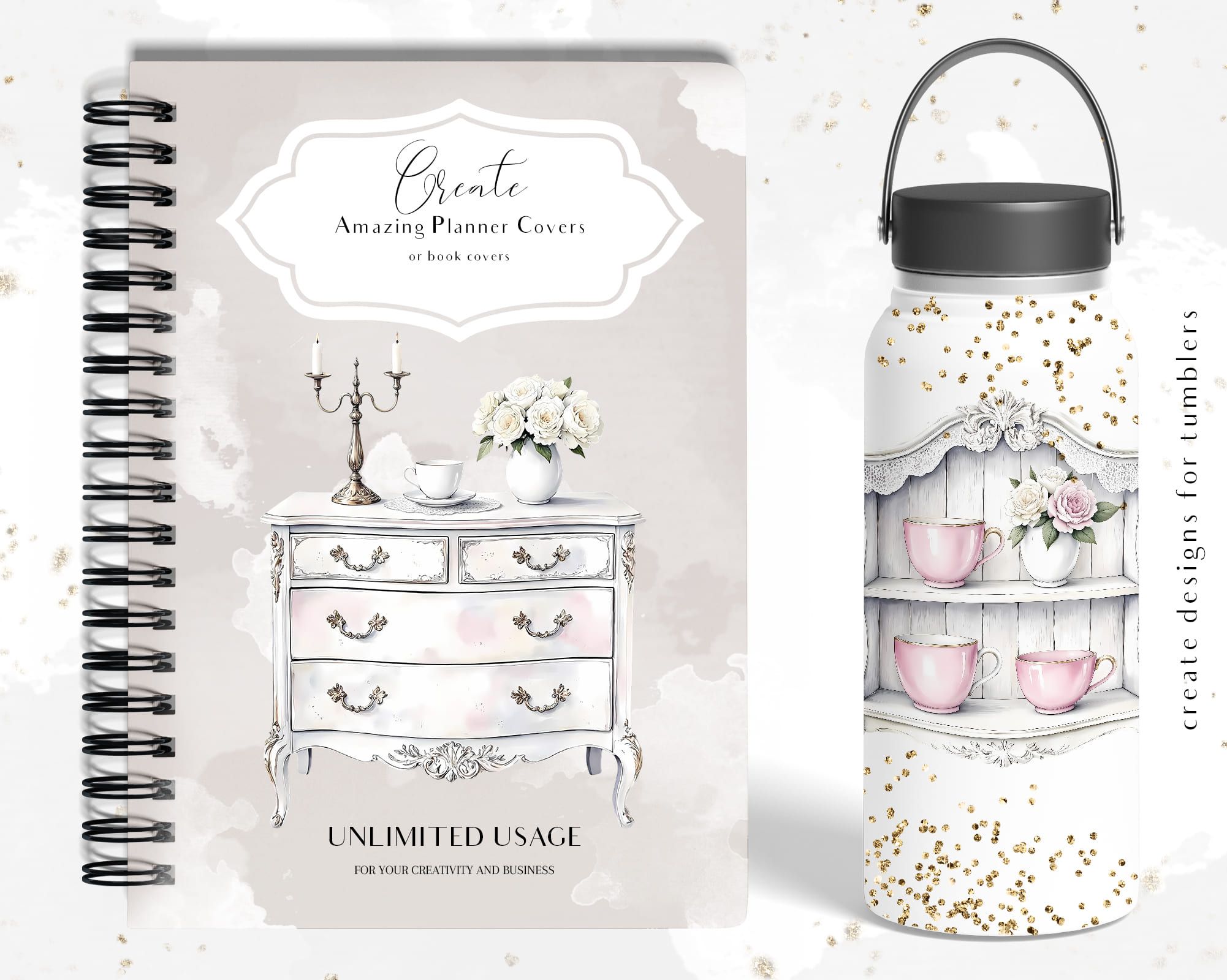 Vintage Shelves Clipart Vintage Shelves Clipart - Image 5