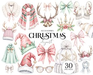 Christmas Accessories Clipart