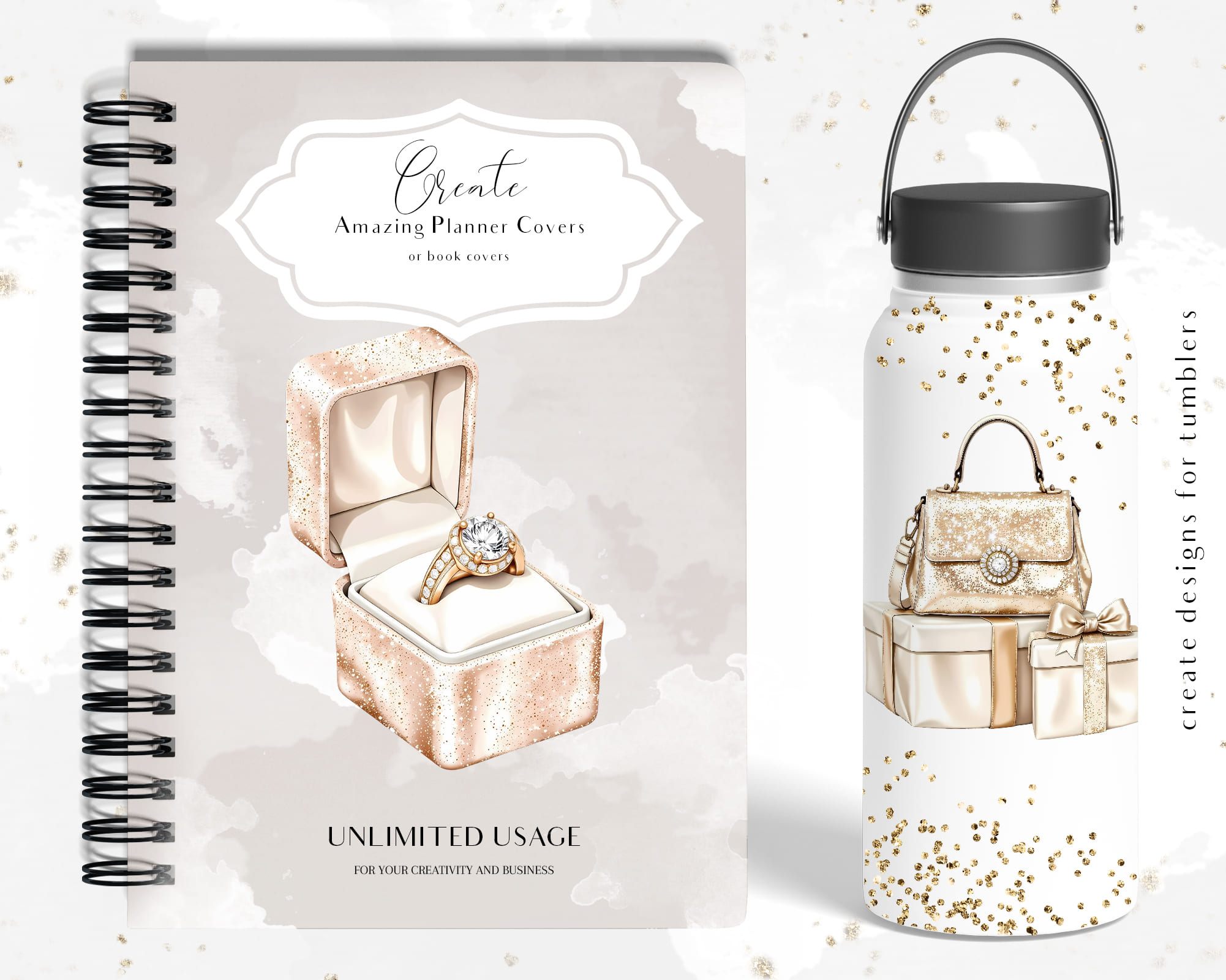 Luxury Gold Christmas Clipart Luxury Gold Christmas Clipart - Image 6