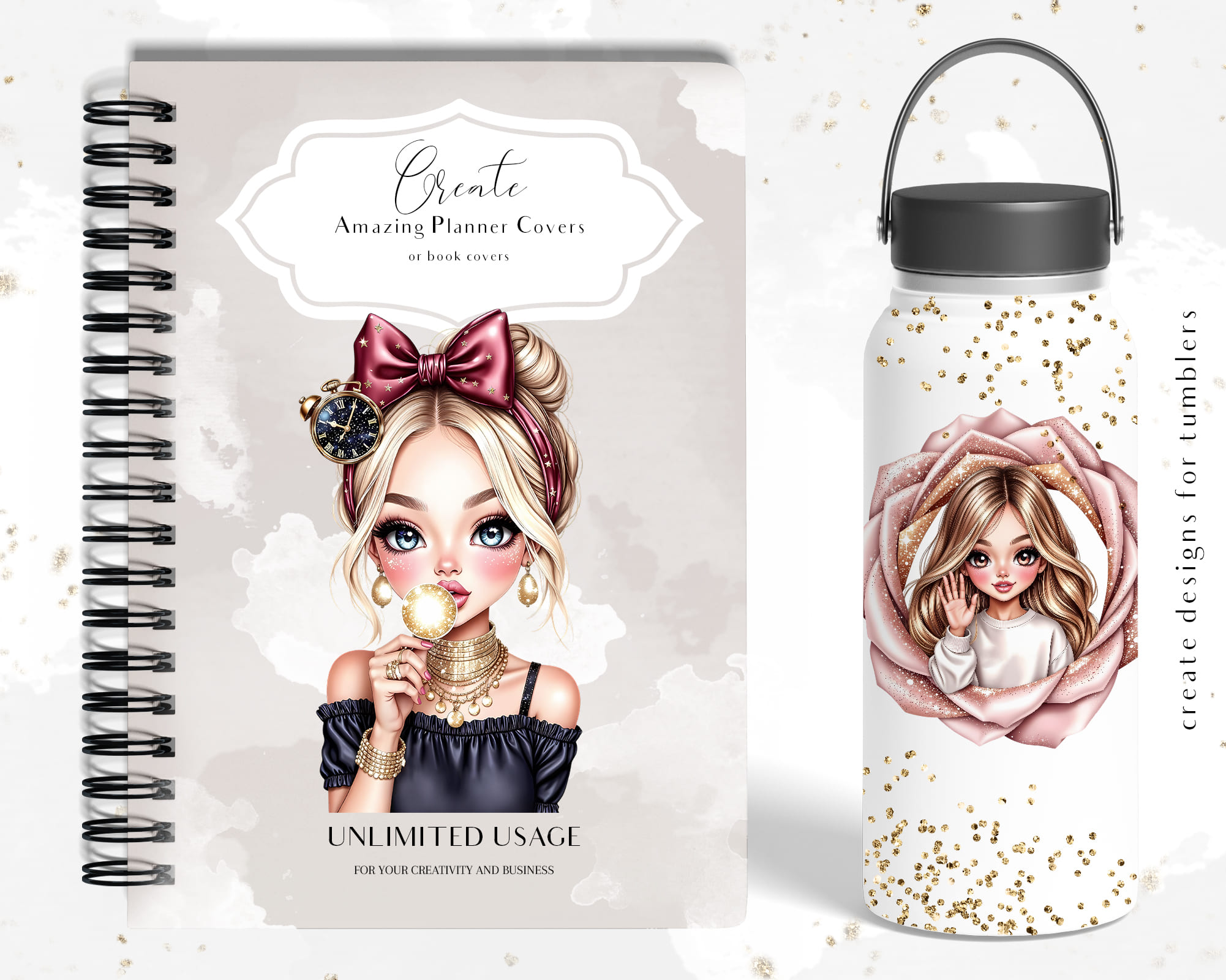 Magic Girls of Wonderland Clipart Magic Girls of Wonderland Clipart - Image 6