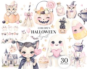 Cute Halloween Clipart for Kids